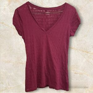 Express Women's Semi Sheer Tee S